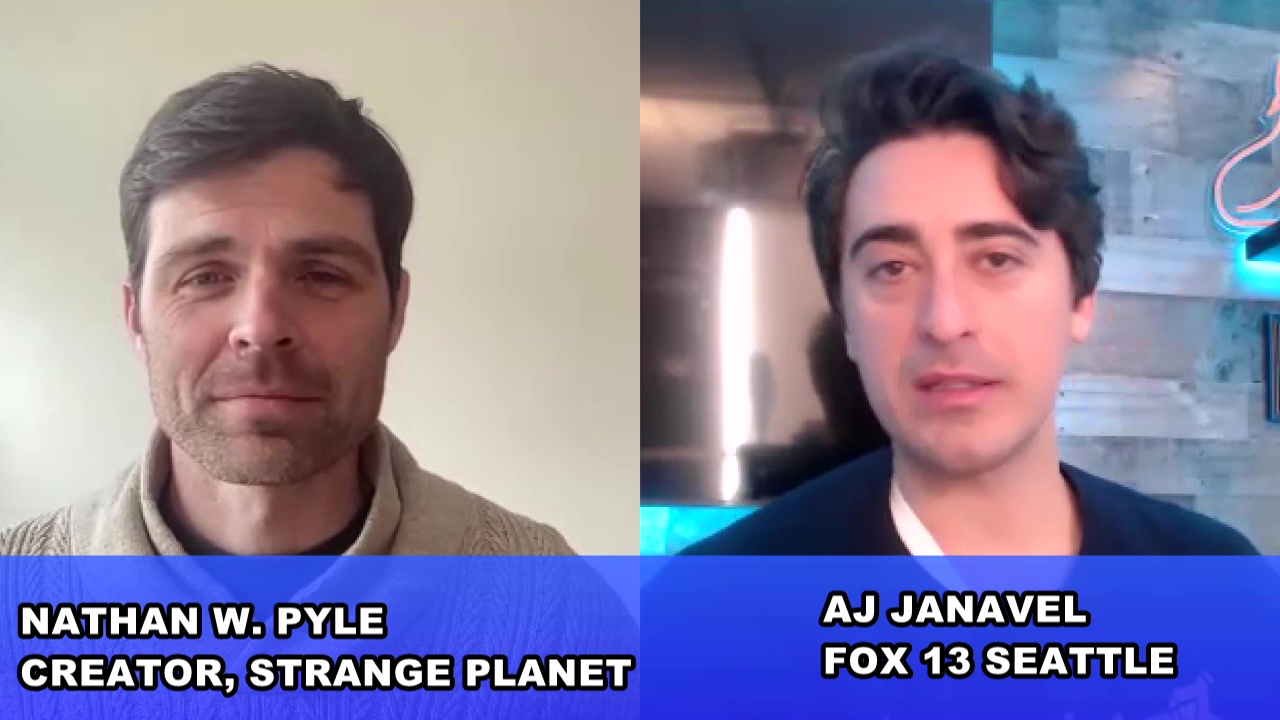 FOX 13 interviews Nathan Pyle of "Strange Planet" ahead of ECCC