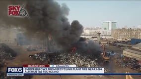 Milwaukee Fire Department responds to recycling plant fire