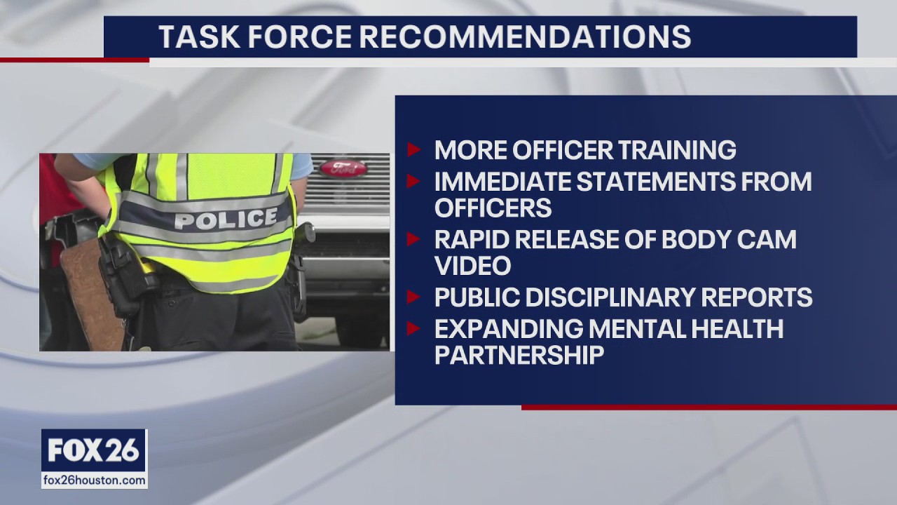 Houston task force makes 104 recommendations