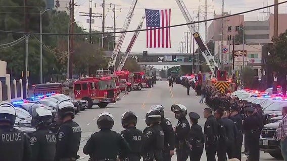 Procession for fallen police officer