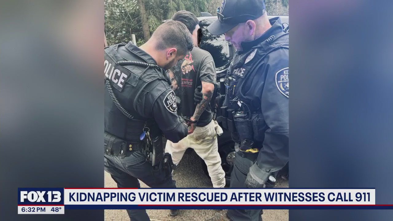 Kidnapping victim rescued after witnesses call 911 | FOX 13 Seattle