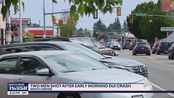 Two men shot after early morning DUI crash in White Center, WA