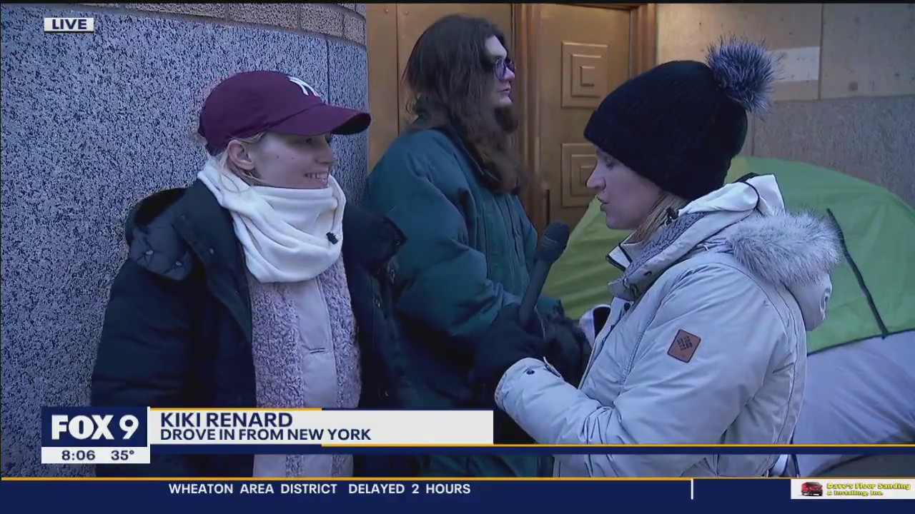 The 1975 fans camp outside during rain, snow