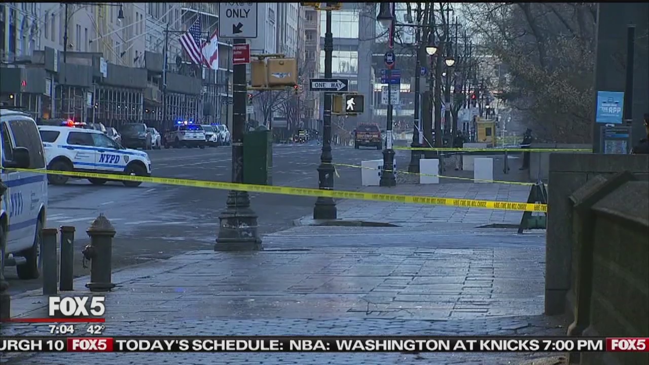 Falling ice in Midtown Manhattan