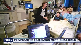 Megan Wagner celebrates 15 month clear scans
