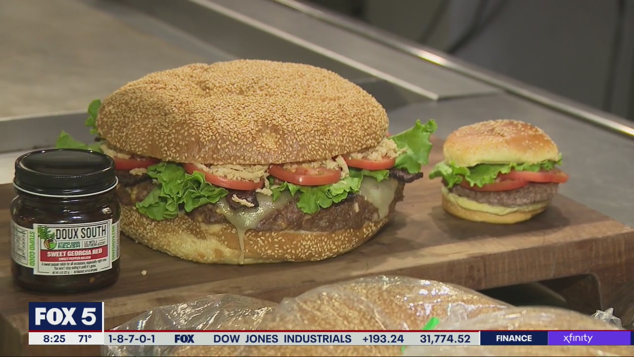 Burgers with Buck takes on Mercedes-Benz Stadium's The Beast