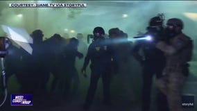 Chaotic anti-ICE demonstration | West Coast Wrap