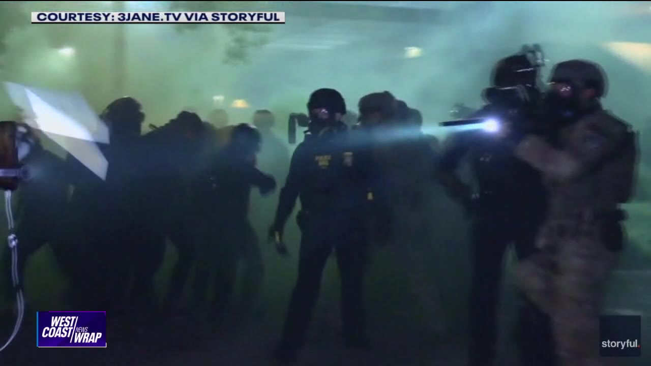 Chaotic anti-ICE demonstration | West Coast Wrap