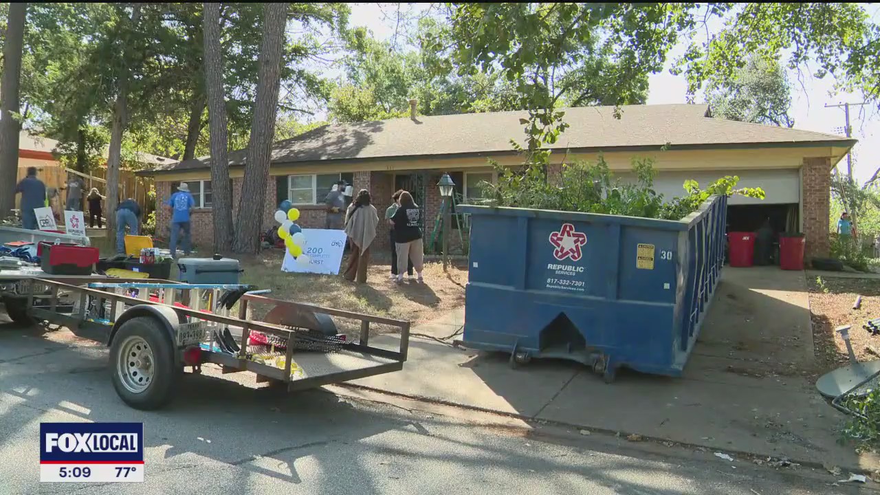 Volunteers revitalize Hurst single mother's home
