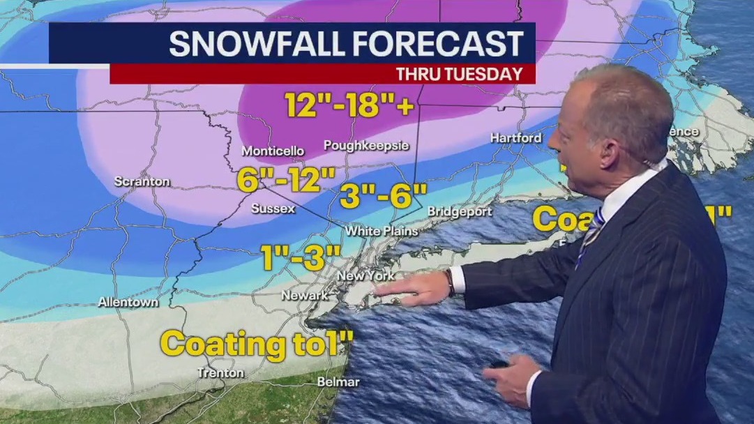 Nor'easter could drop over a foot of snow in NY | FOX 5 New York