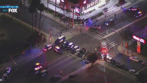 Large police presence in Long Beach