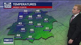 Monday midday weather forecast