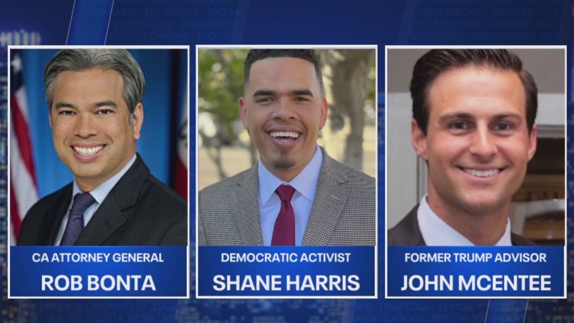 The Issue Is: Rob Bonta, Shane Harris, John McEntee