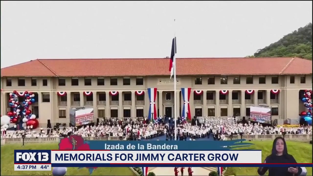 Memorials for Jimmy Carter grow