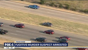 Fugitive murder suspect arrested at the end of Dallas police chase
