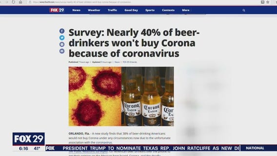 Survey: Nearly 40% of beer-drinkers won't buy Corona because of coronavirus