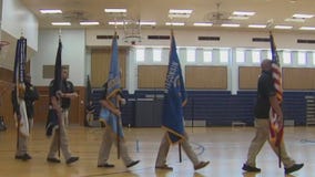 MPD honor guard practices for funeral