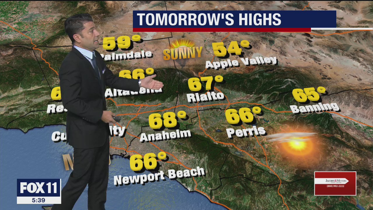 Weather Forecast for Monday, November 9