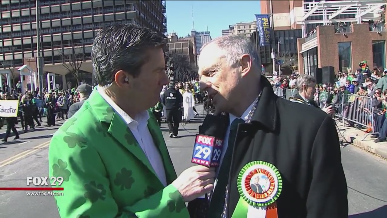 Irish politician David Stanton stops by Philly's St. Patrick's Day Parade