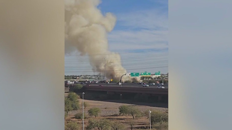 Arson suspected in Tempe brush fire on Loop 202 | FOX 10 Phoenix
