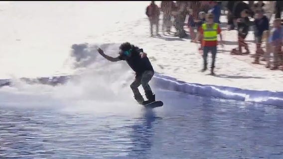 Pond skimming at Hyland Hills