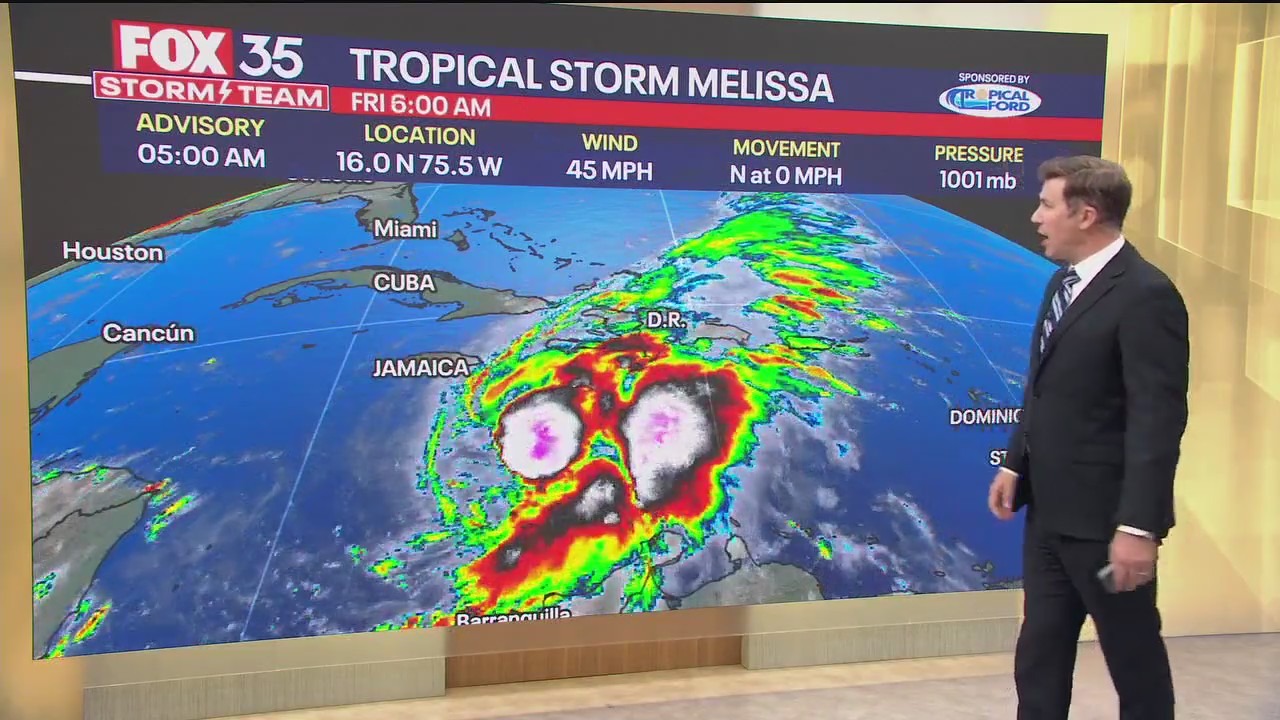 Tropical Storm Melissa could become hurricane this weekend