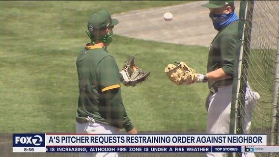 Oakland Athletics pitcher requests restraining order against own neighbor