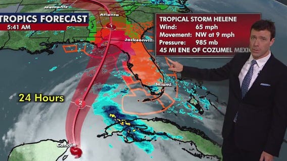 Tropical Storm Helene expected to become hurricane