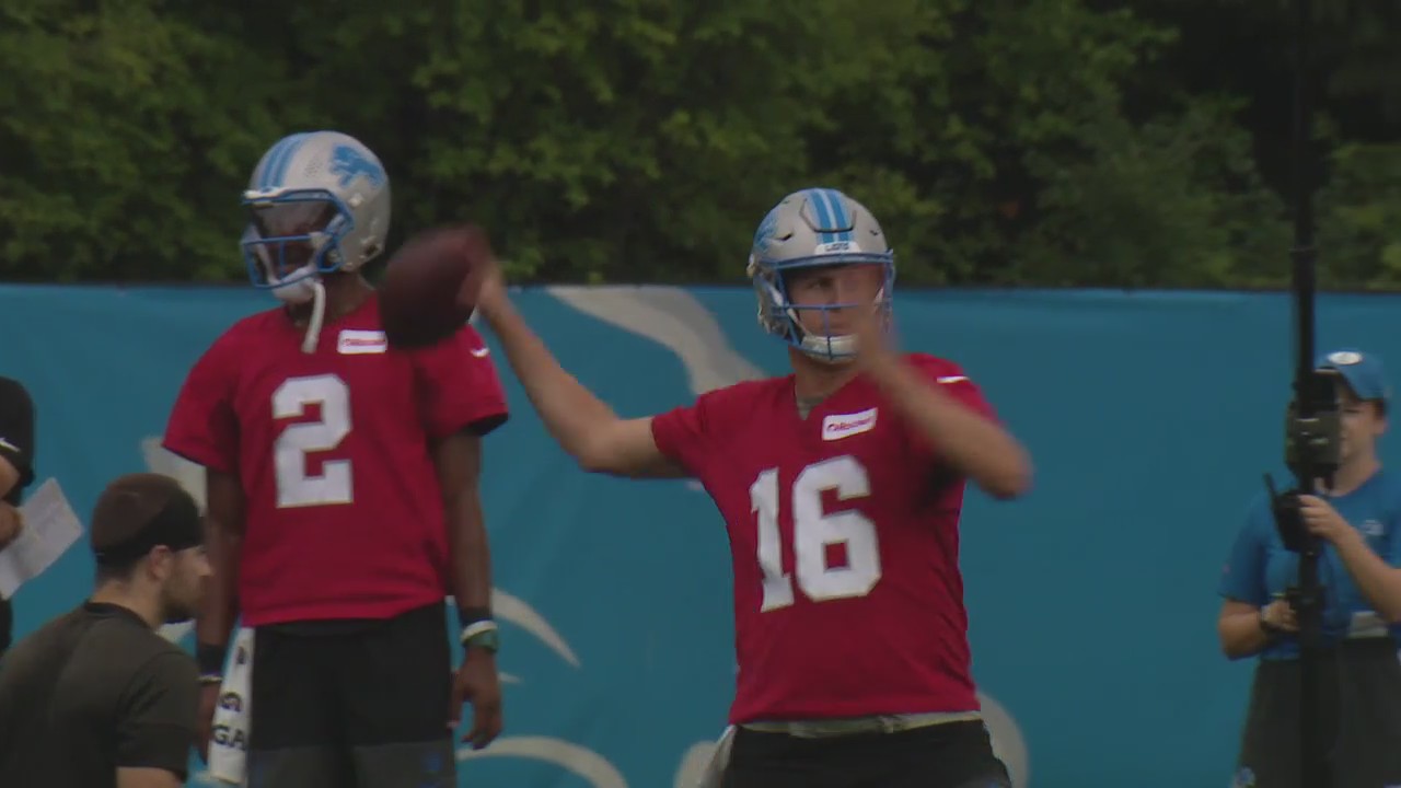 Detroit Lions training camp opens, David Montgomery talks about being hungry