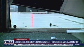 Expensive cars stolen from Bellevue auto shop
