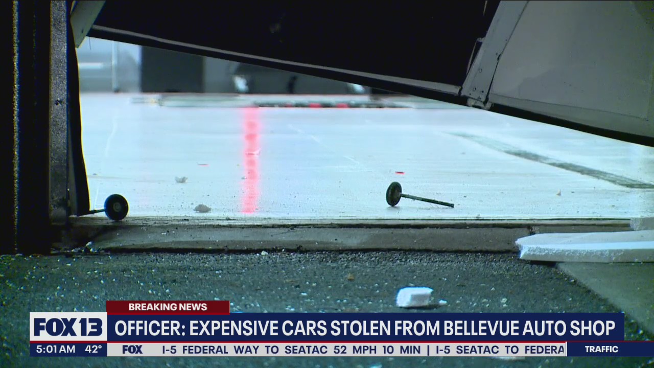 Expensive cars stolen from Bellevue auto shop