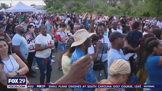 Folks converge on Philly pier for music, food and fireworks