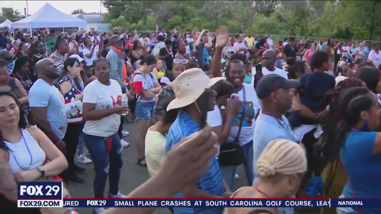 Folks converge on Philly pier for music, food and fireworks