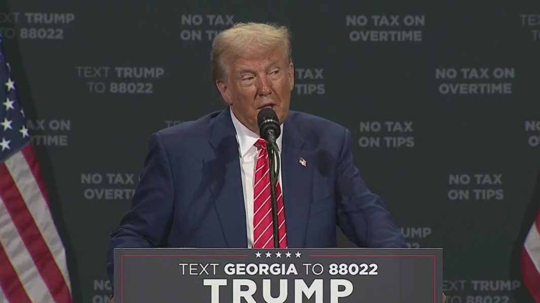 Trump draws large crowd at Cobb County rally | FOX 5 Atlanta