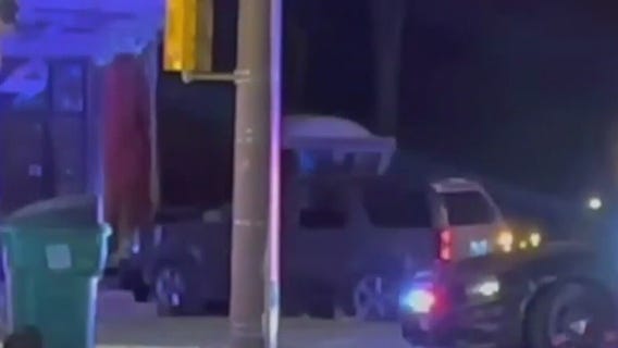 Police chase, driver crashes into building