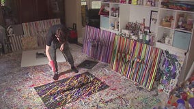 15-year-old artist makes statement on gun violence