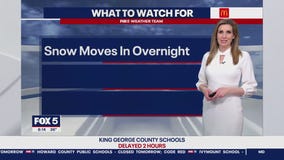 Friday snow to fall during early morning