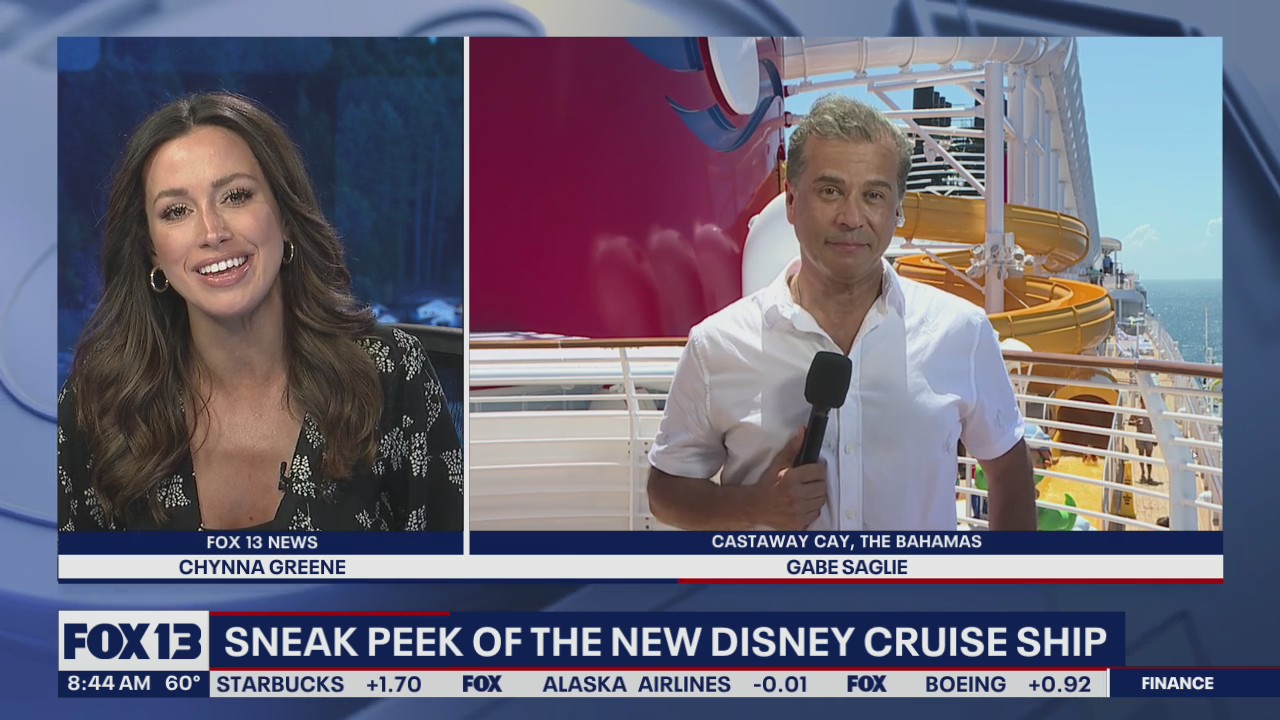 A sneak peek of the new Disney cruise ship