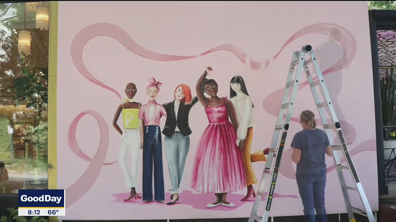 Fort Worth Muralist Inspirational Work at Kendra Scott