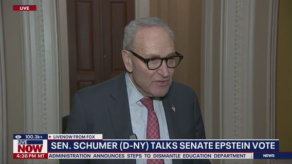 Sen. Schumer after Senate sends Epstein bill to Trump
