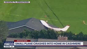 Small plane crashes into Cashmere, WA home