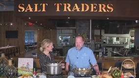 Salt Traders Coastal Cooking preps for Austin Empty Bowl project