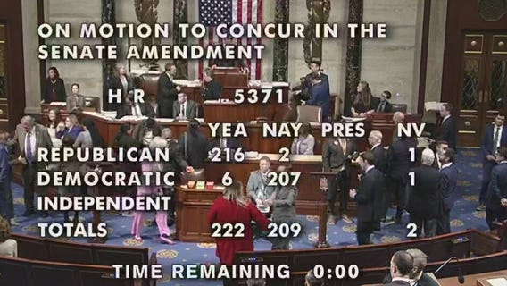 U.S. House passes vote to end government shutdown