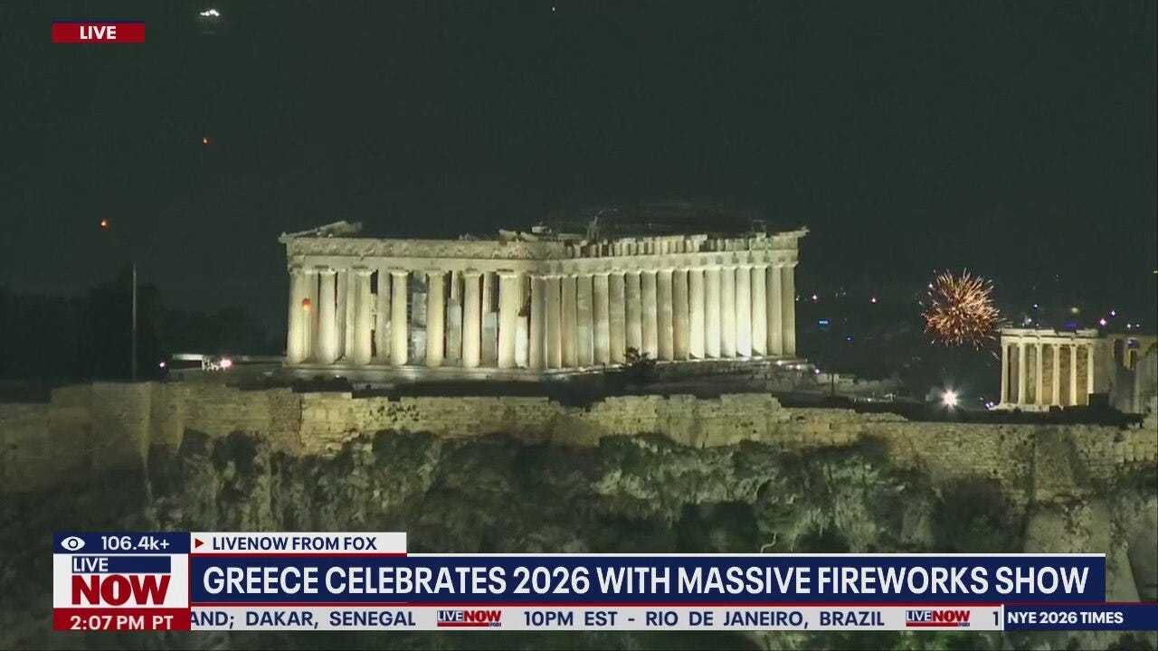 New Year's Eve fireworks: Greece welcomes 2026