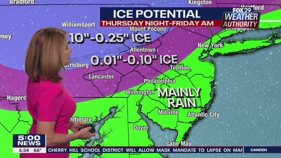 Weather Authority: Wednesday, 5 p.m. update