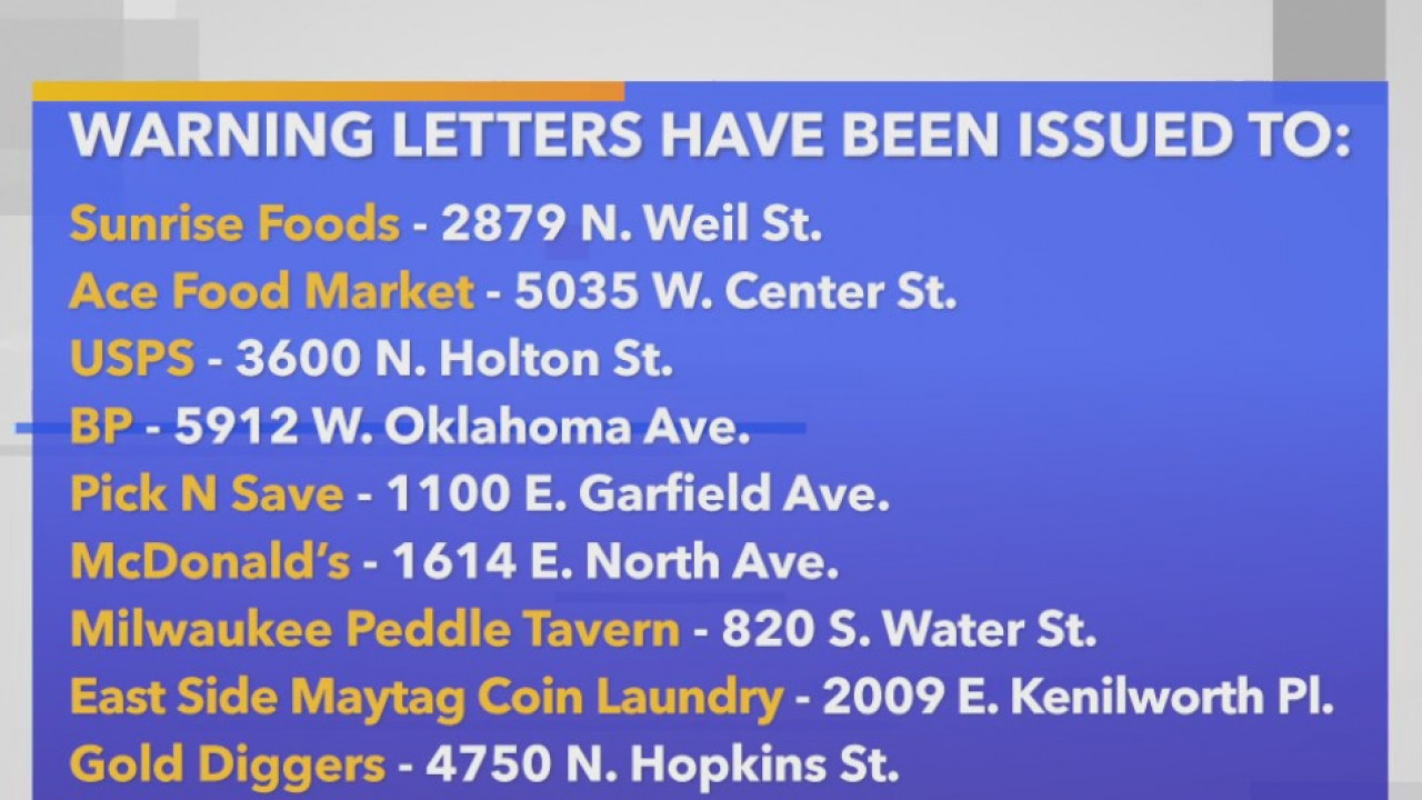 9 Milwaukee businesses get warning letters, reportedly did not comply with reopening guidelines