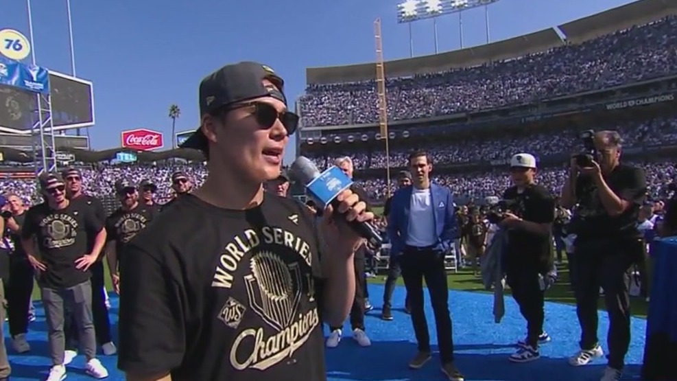 World Series MVP Yoshibnobu Yamamoto’s heartwarming speech