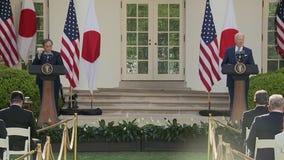 President Biden and Japanese Prime Minister Yoshihide Suga hold a joint news conference.