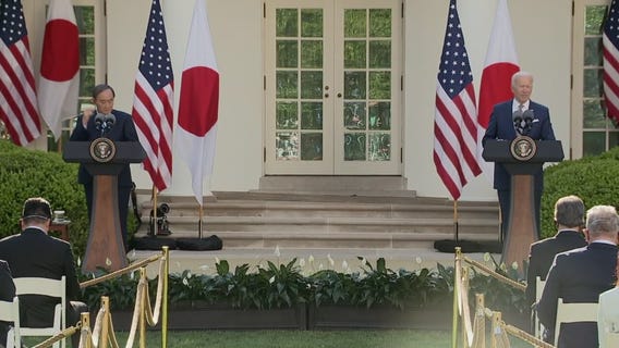 President Biden and Japanese Prime Minister Yoshihide Suga hold a joint news conference.