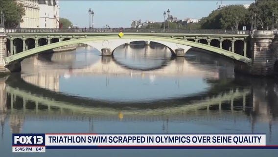 Triathlon swim scrapped in Olympics over Seine water quality